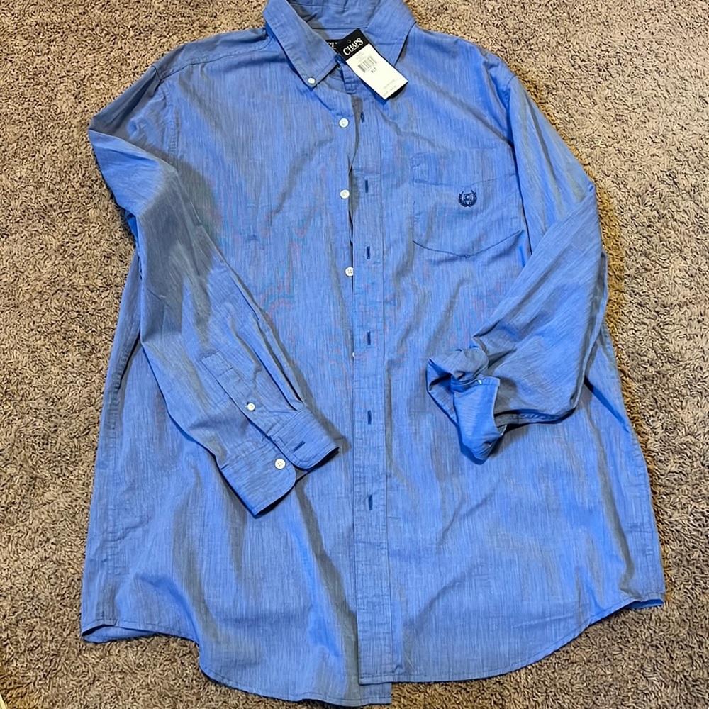 Chaps XLT Blue Dress Shirt NWT